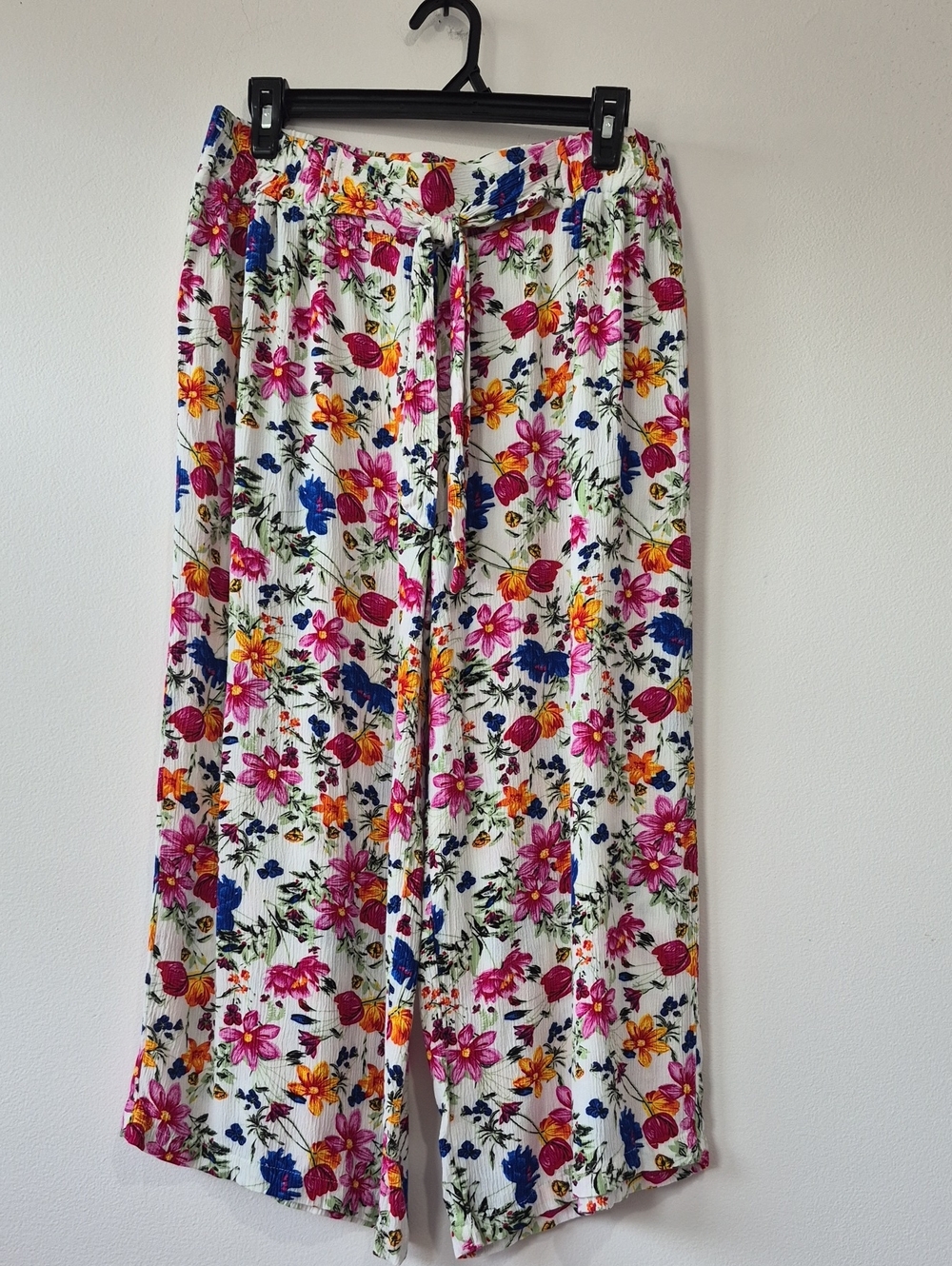 ROBERT LOUIS MULTICOLR FLORAL WIDE LEG PANTS